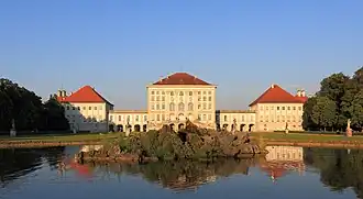 Back view at sunset