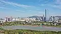 Overseas Chinese Town with OCT Tower on the right side in 2020.