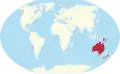 Location of Oceania