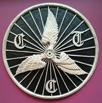 Cyclists' Touring Club sign at the National Museum of Scotland