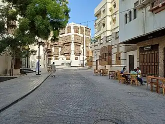 The old city of Jeddah on the coast of the Tihamah