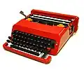 The 1969 Olivetti Valentine portable typewriter[b]