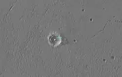Opportunity landing site, lander, as imaged by MRO, (November 29, 2006)