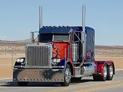 The Peterbilt 379 used to portray Optimus Prime