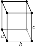 Orthorhombic crystal structure for black: phosphorus