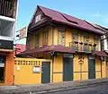 Creole house restored as restaurant.