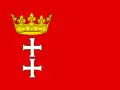 Flag of the city of Gdańsk