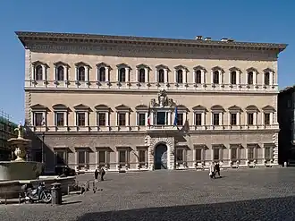 High Renaissance – Palazzo Farnese, Rome, by Antonio da Sangallo the Younger, 1534–1546[180]