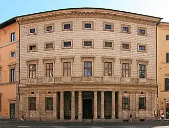 Mannerism – Palazzo Massimo alle Colonne, Rome, by Baldassare Peruzzi, begun 1535[181]