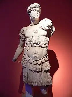 Statue of the Roman emperor Hadrian in the Antalya Museum