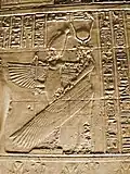 A relief of winged Isis from the Philae Temple
