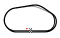 Oval track after reconfiguration