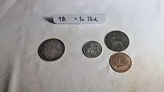 THB to British pound £ (lsd) (฿1=£0/1/1½)