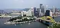 Point State Park, in downtown Pittsburgh