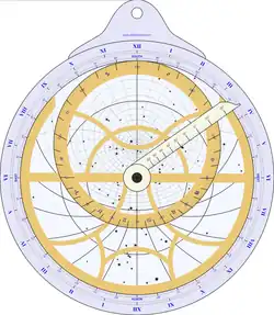 Computer-generated planispheric astrolabe