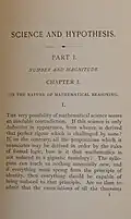 First page of Science and hypothesis (1905)