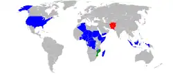 World map of polio cases in 2022