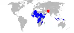 World map of polio cases in 2024