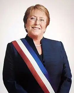 Official portrait of Michelle Bachelet, 2014
