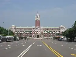 The Presidential Building in Zhongzheng District, Taipei, houses the office of the ROC president currently.
