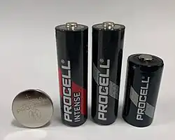 Various Procell batteries from the Alkaline & Intense product ranges