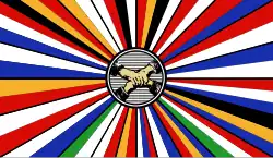 Proposed flag of Europe from an anonymous pan-European brochure from 1920 (obverse)