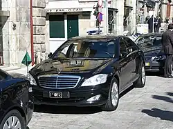 Official Presidential car, model Mercedes-Benz S-Class during 2010