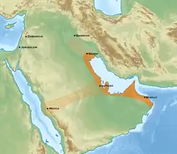 Qarmatians under Abu Tahir al-Jannabi in 930