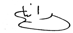Rania's signature