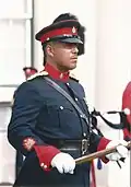 WO1 Herman Eve, RSM of the Royal Bermuda Regiment in 1992[218]