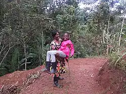 Rachel Nyakeri in Kenya’s Cherangany Hills, working to curb land and forest degradation by supporting conservation incentives (non-timber forest products)