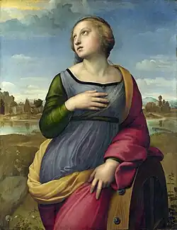 Saint Catherine of Alexandria (1507), possibly echoes the pose of Leda and the Swan