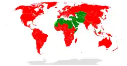 World-wide places where the organization is operating