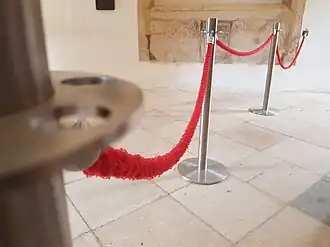 Stanchions and velvet rope