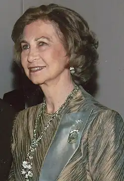 A photograph of Sofía aged 71