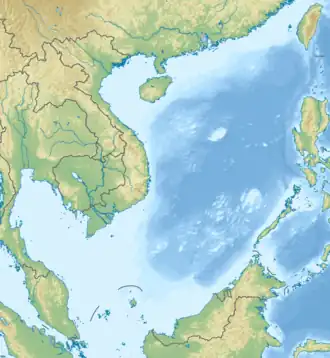 South China Sea is located in South China Sea