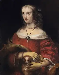 Rembrandt, Portrait of a Lady with a Lap Dog,  1665