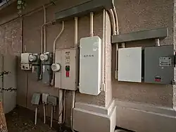 Residential electrical boxes with smart panel installed to manage power