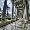 Internal view of the portico