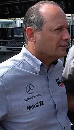 Ron Dennis in a suit