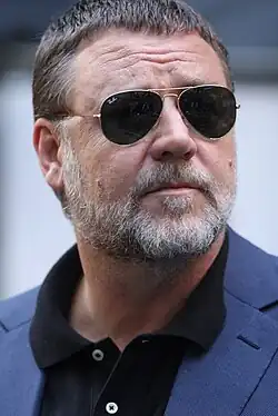Russell Crowe in a premiere.