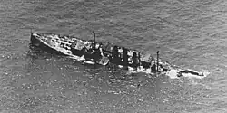 Ostfriesland sinking by the stern