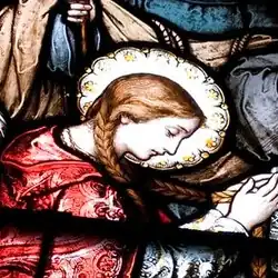 Clare of Assisi Window at Holy Family Convent Manitowoc WI