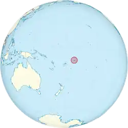 Location of Samoa