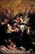 St Catherine's mystic communion by Francesco Brizzi (1615)