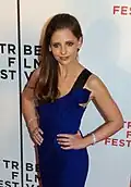 Colour photograph of Sarah Michelle Gellar in 2007
