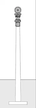 General proportions of the pillar, after John Irwin