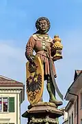 Mohrenbrunnen&nbsp;[de]: fountain statue depicting Caspar of the Biblical Magi