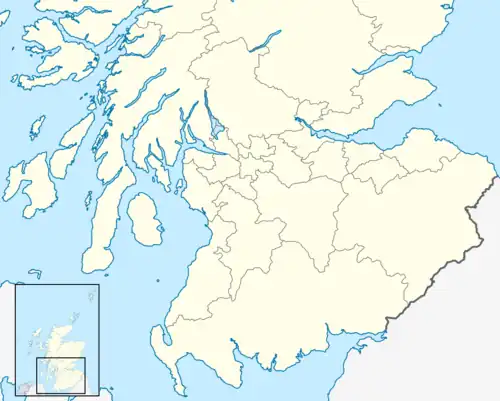 A map of southern Scotland showing some places mentioned in the text
