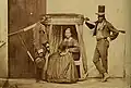 Lady in a litter being carried by enslaved people province of São Paulo in Brazil, c. 1860